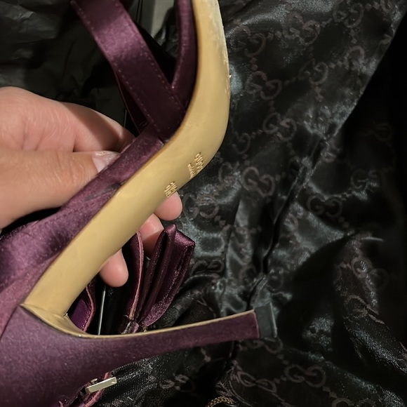 GUCCI HEELED SANDALS 6.5B PERFECT #RRR - Picture 3 of 5